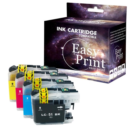4PK LC51 Ink Cartridge fits Brother MFC 