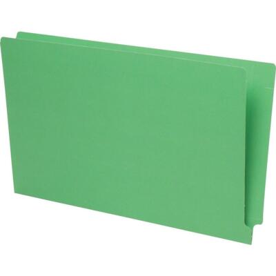 Pendaflex Reinforced Coloured End-Tab File Folders, Legal Size, Green