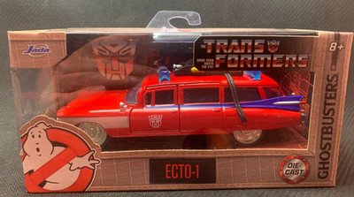 Jada, Transformers, Ghostbusters, Ecto-1, 1/32 Scale, Sealed.