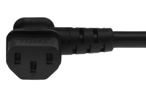 SF Cable Low Profile Angle NEMA 5-15P to C13 Right Angle Power Cord, 10 feet - Afbeelding 2 van 5