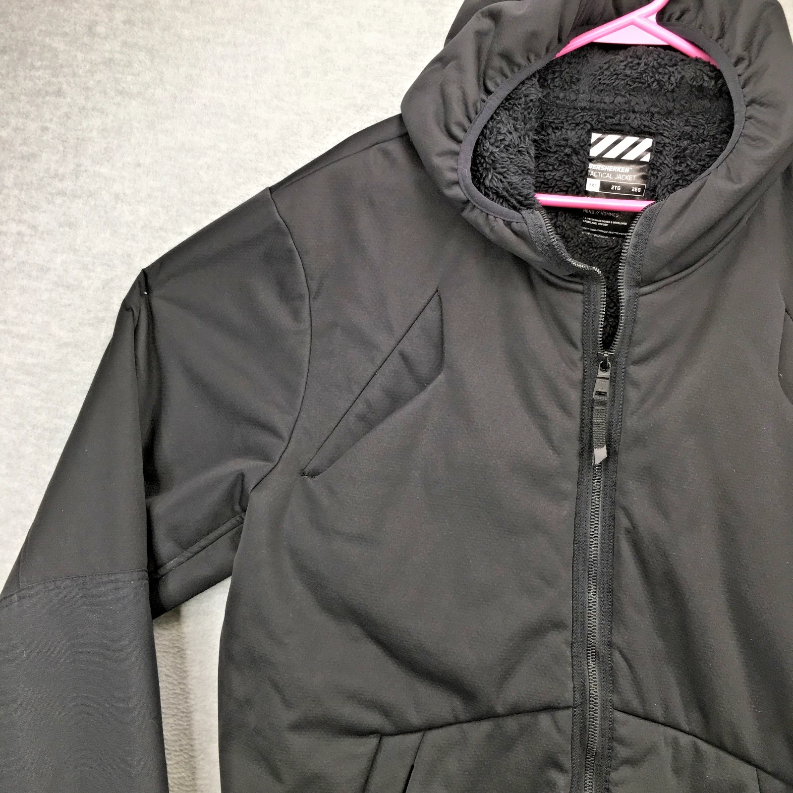 VIKTOS Bersherken Tactical Jacket Mens 2XL Black Sherpa Fleece Lined Waterproof image 4
