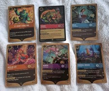 6 Cards Disney Lorcana Promo League Attack of the Vine Gold Border Set / Tigger