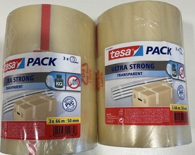 Tesa Packband Ultra Strong Transparent, 6er-Pack