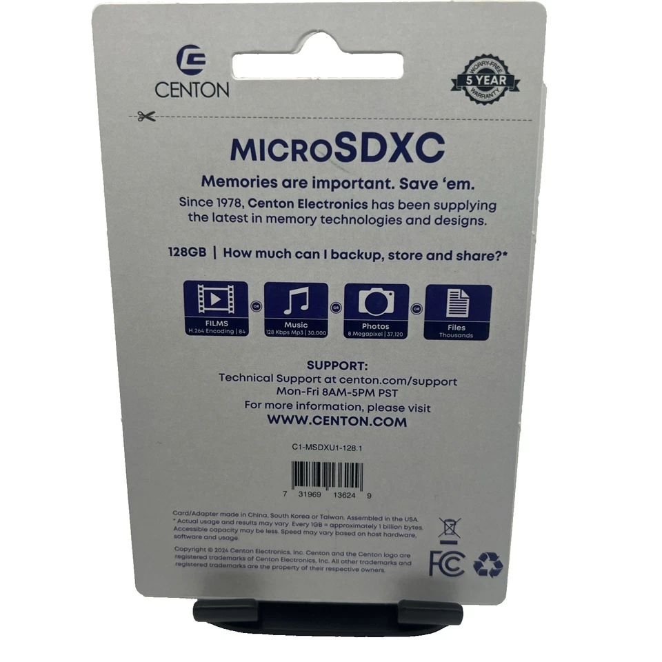 128GB microSDXC UHS-I Memory Card – Fast Speed, Universal Compatible  (JTS2) - Image 2 of 2