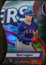 2024 Stadium Club - Triumvirates Red #TRI-24 Wyatt Langford Baseball NM