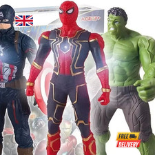 Marvel Action Figures 17cm – Spiderman & Hulk Toy Set for Children & Kids