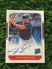 2021 Panini Donruss Optic White Mojo Prizm /99 Cristian Pache #87RR-CP Auto RC