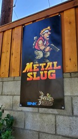 Metal Slug Neo Geo SNK Banner 90s Arcade Game Rare Japanese Little Tokyo