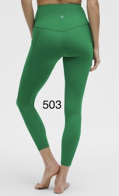 NWT Lululemon Align 25'' Leggings HR Pant Raceway Green Size 6 Authentic
