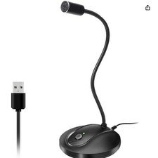 JOUNIVO USB Microphone Gooseneck Laptop Computer Video, Gaming