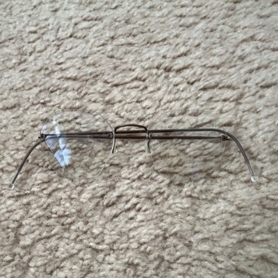 Rimless, Gently Used Lindberg Titanium Eyeglass Frames, 150mm Temples