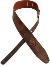 Guild Tooled Americana Leather Guitar Strap -...