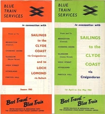 Scottish Region Blue Train Class 303 EMU boat train services Craigendoran Pier