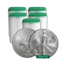 Lot of 100 - $1 American Silver Eagle Coin 1 oz BU - Random Year - US Mint