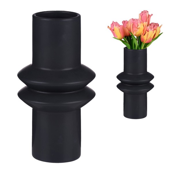 Blumenvase Ca.20Cm Keramik FüR Pampasgras Einzelne Blumen Deko Tulpen Vase-image