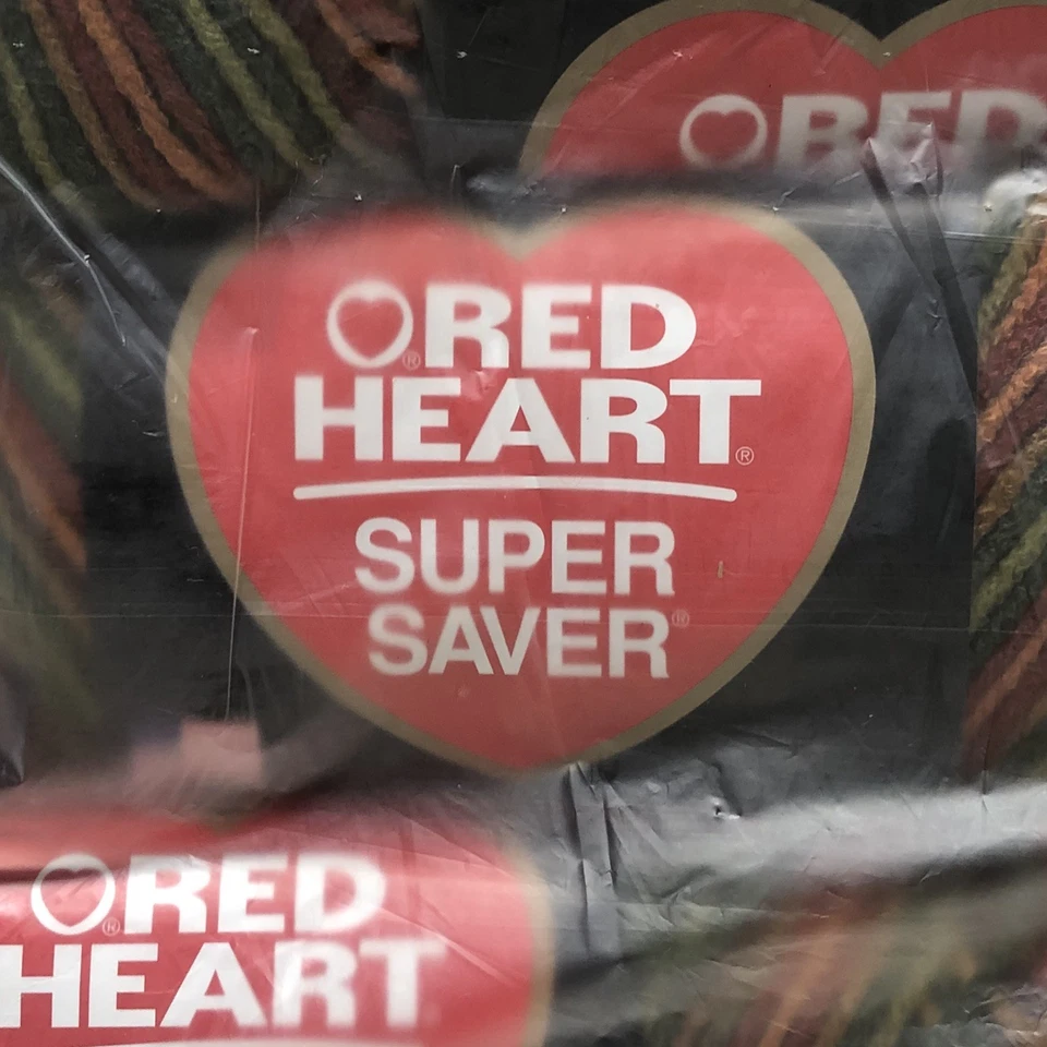 Lot Of 3 Red Heart Super Saver Yarn Fall 5 Oz Skein E300 100 Acrylic Worsted - Image 2 of 4