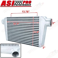 Front Mount Aluminum Intercooler 3" Inlet /Outlet  Core size 17.7" x 11.8" x 3"