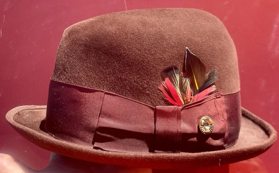 IMPRESIONANTE Fedora Vintage 100% Pura Piel de Castor ¡¡Envío Rápido!!! Foto 2 de 4