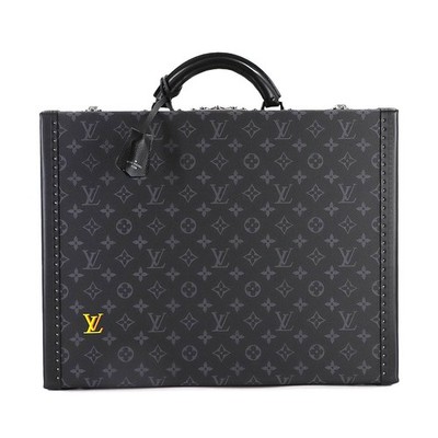 LOUIS VUITTON Monogram Eclipse President Classeur Koffer Schwarz 90312817
