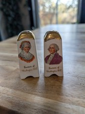 Vintage Souvenir Of Washington DC Salt And Pepper Shakers George Martha