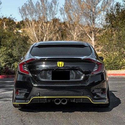 LH+RH Smoked Fits 2016-2021 Honda Civic Sedan EX/EXL/EXT LED Tail Lights Dynamic