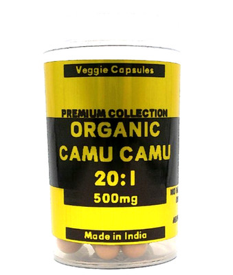 Organic Camu Camu Capsules 500mg - Natural Vitamin C Superfruit Antioxidant