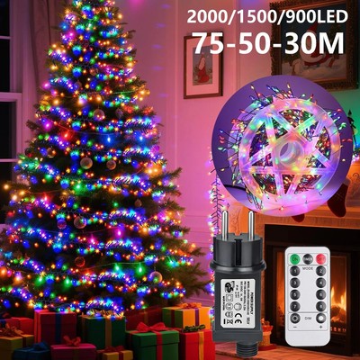 Led String Lights Outdoor Firecracker Fairy Light String EU/US DC Power Copper W