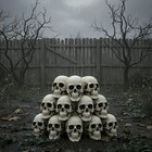 Yescom 12 Pcs Human Skulls Life Size Skeleton Head Halloween Decorations — photo 1