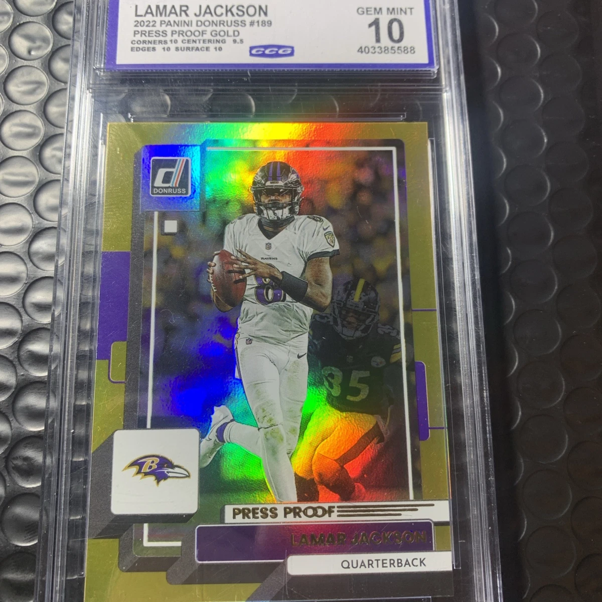2023 Panini Rookies & Stars Lamar Jackson #CR-3 2018 Panini Donruss Lamar  Jackson Rookie Card  PSA 10 GEM MT Graded Chase Pack Football Card Lamar  Jackson Rookie Card PSA 10