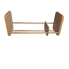 VTG Napa Valley Wooden CD/DVD Adjustable Holder Storage Slider Rack Retro Music