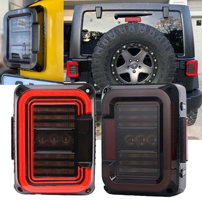 MARKENLOS Für Jeep Wrangler JK 07-18 LED Rückleuchte Rücklicht Heckleuchten Bremse-