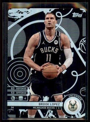 2025-26 Topps Match Attax BLACK Uncommon Brook Lopez Bucks #34