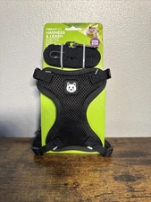Vibrant Life Black Harness And Leash For Cats 5-10 Lbs One Size New