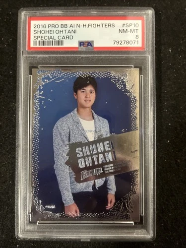 2016 Pro BB AI NIPPON HAM FIGHTERS SHOHEI OHTANI #SP10 Special Card PSA 8