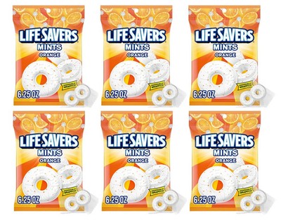 Life Savers Orange Flavored Breath Mints, Limited Edition 6.25-Ounce (Pack of 6)