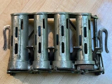 Vintage  Metal Coin Change Dispenser 4 Barrel w/ Belt Clips-J.L. Galif -  NYC