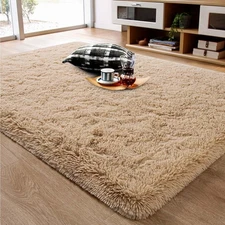 Fluffy Rug, Super Soft Fuzzy Area Rugs for Bedroom Living Room - 5' x 8' Larg...