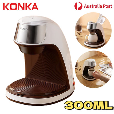 KONKA Electric Coffee Maker Machine Vintage Portable Mini Drip Coffee Household