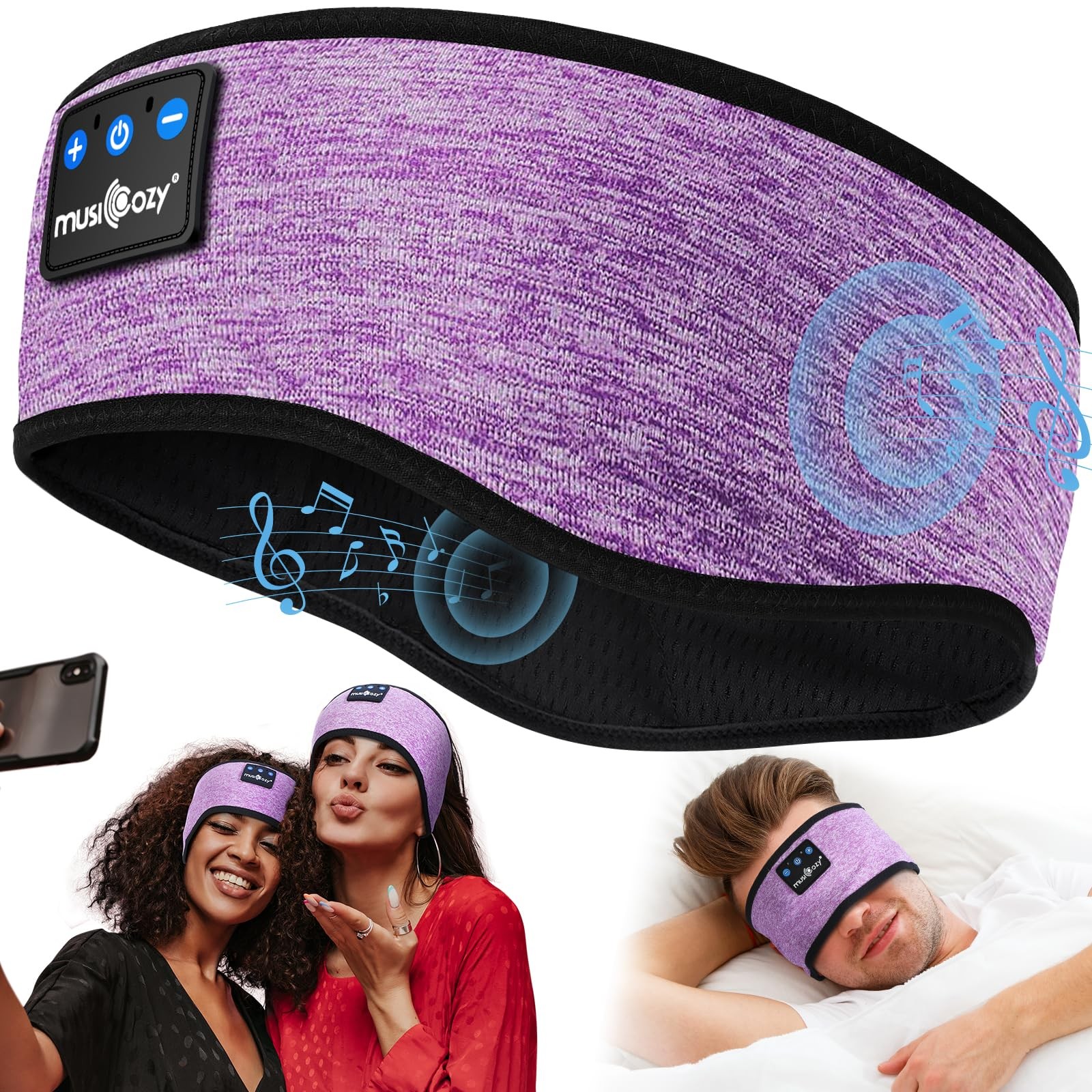 Casque de sommeil ultra léger contre l'insomnie et le bruit des voisins
