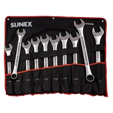 Sunex 97010A 10-PC SAE Raised Panel Jumbo Combi Wrench Set