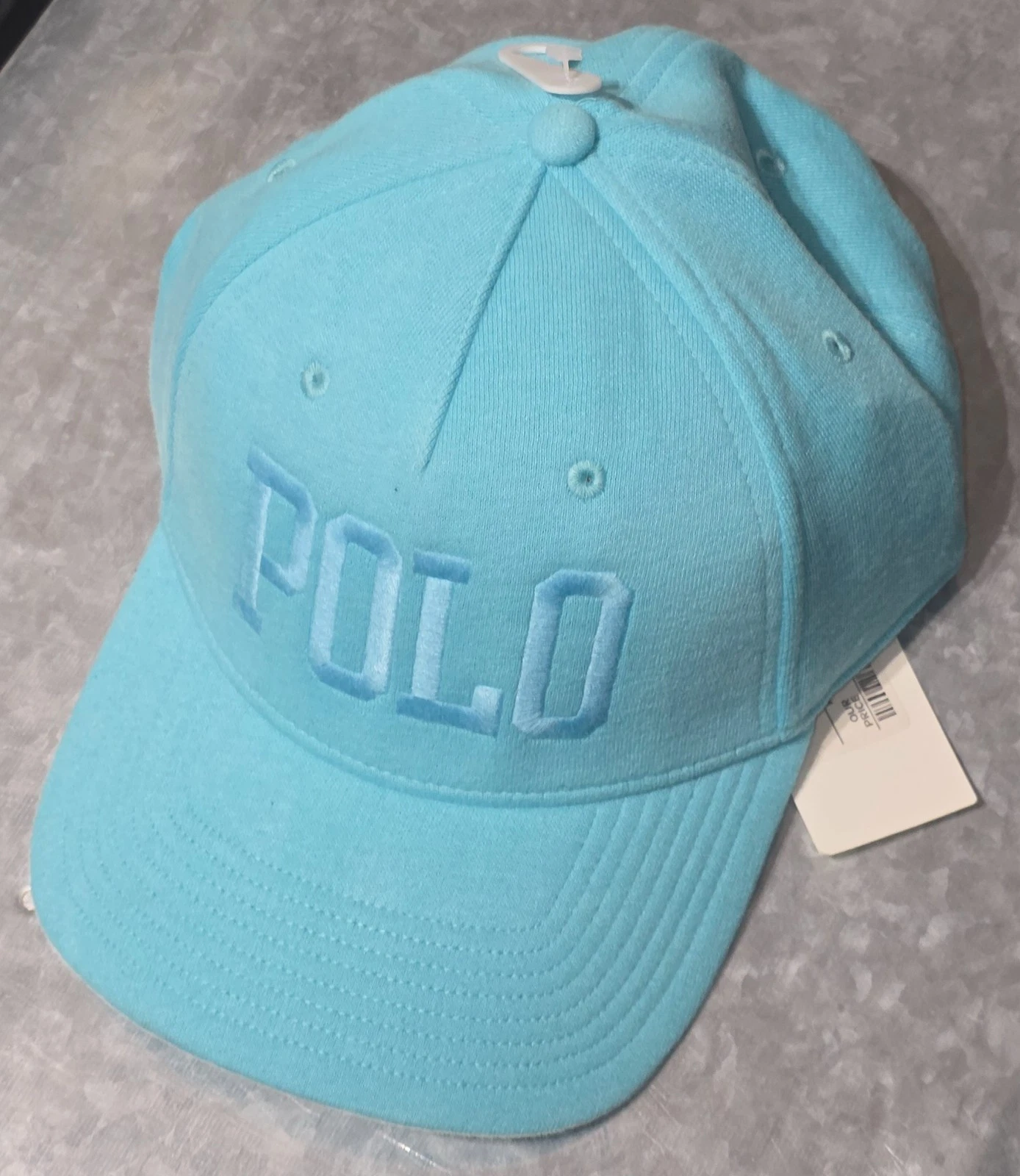 Polo Ralph Lauren: 5 Panel Logo Fleece Ball Cap{One Size}{Vacation Blue}