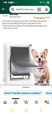 3-Flap Medium Dog Door with Metal Sliding Lock Panel, Energy Ef And Steel Frame