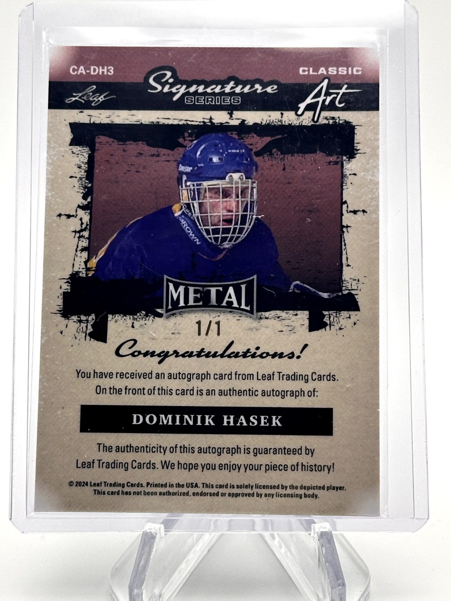 2024 Leaf Signature Series Dominik Hasek Auto Classic Art 1/1 | eBay