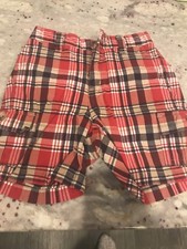 Boys 12-18mo Janie And Jack Madras Plaid Cargo Shorts