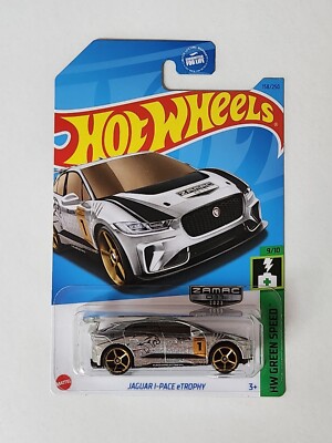 NEW 2023 Hot Wheels ZAMAC Jaguar I-Pace eTrophy 1:64 Collectible