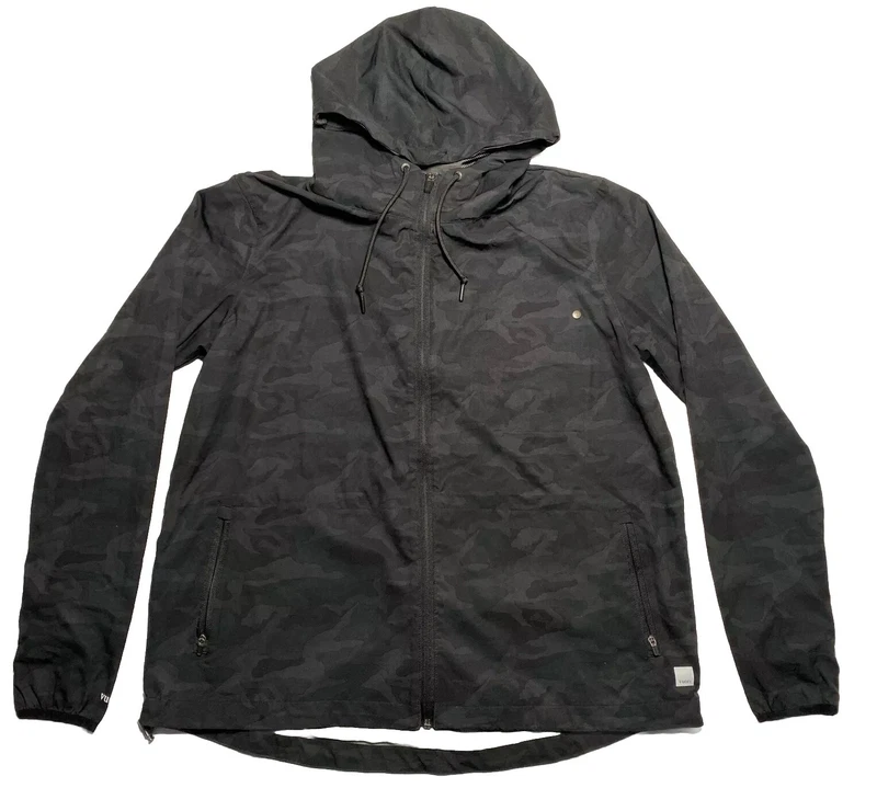 vuori outdoor trainer shell camo full zip hooded jacket