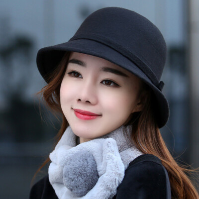 Damen-Tweed-Hut Angelmütze Bowler-Hut Hepburn-Stil Elegantes Temperament / /