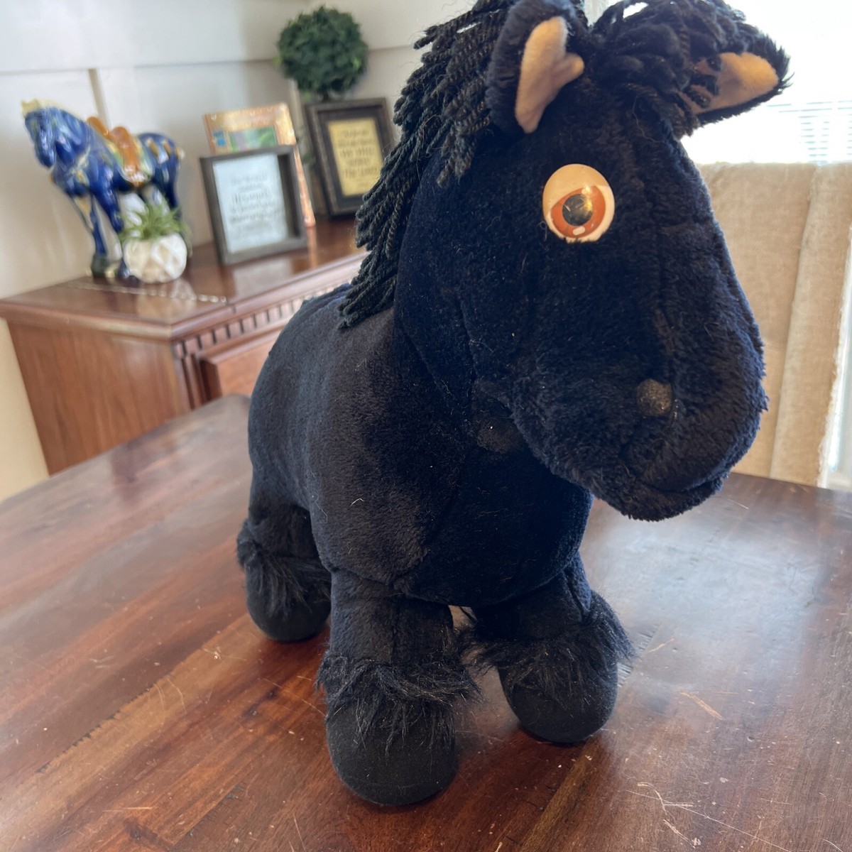 Vintage 1984 Xavier Roberts Clydesdale Horse 16” Plush Cabbage