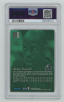 1997-98 Flair Showcase Row 3 Kevin Garnett PSA 8 Minnesota 