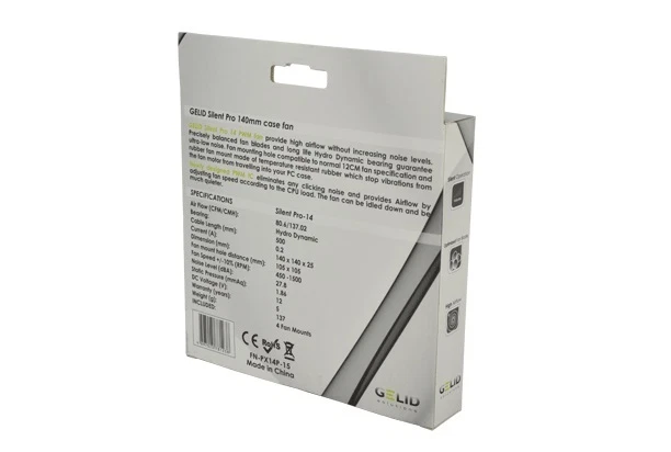 Gelid Solutions Silent 14 Pro PWM 140mm 14cm Quiet PC Case Fan 80.6CFM Airflow - Image 4 of 4